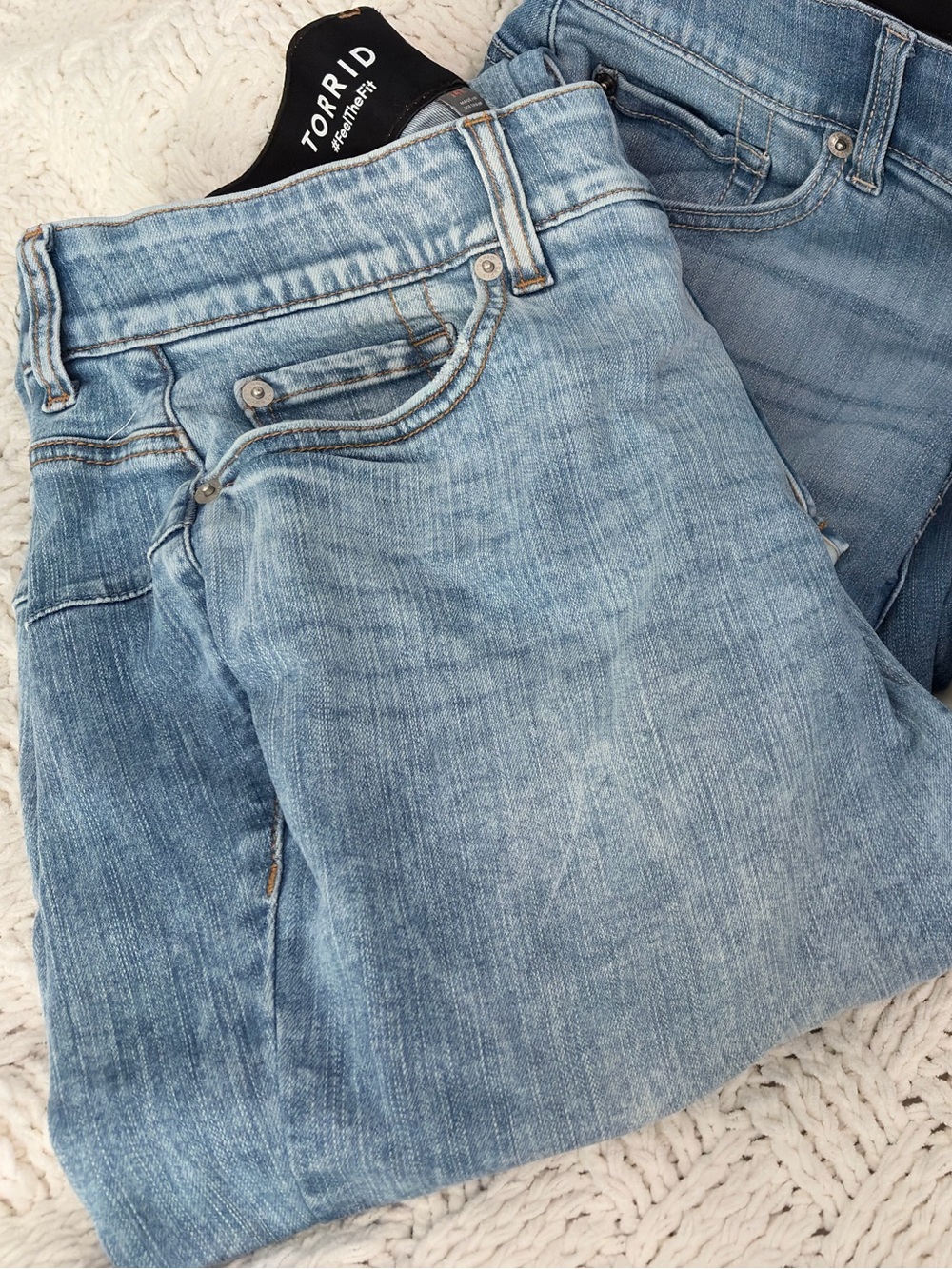 Torrid Bombshell High Waisted Straight Cut Jeans